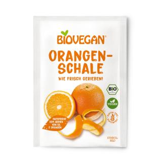 Orangenschale gerieben