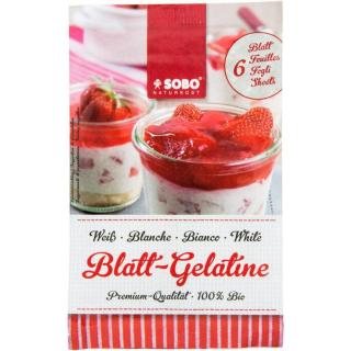 Bio-Blatt-Gelatine weiß