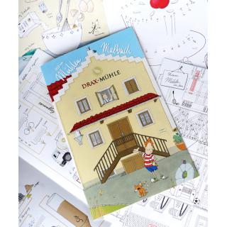 Kinder Mühlen-Malbuch