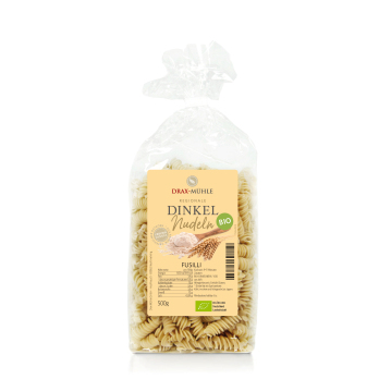 Bio Dinkel Fusilli groß hell ohne Ei * 500 g