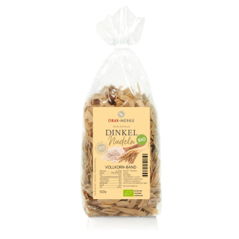 Bio Dinkel Bandnudeln Vollkorn ohne Ei * 500 g