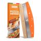 Pizza Wiegemesser (Mondo) aus Edelstahl mit Holzgriff (Premium) 32 cm