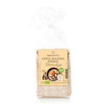 Bio Apfel-Mandel-Dinkel Porridge