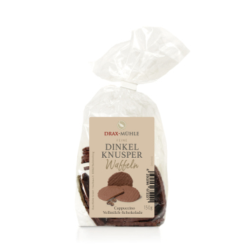 Dinkel Vollmilch-Cappuccino Knusperwaffeln * NEU