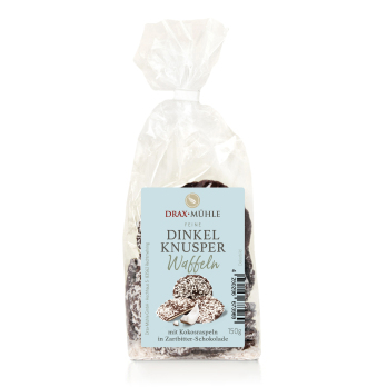 Dinkel Zartbitter-Kokos Knusperwaffeln * NEU
