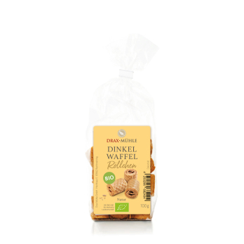 Dinkel-Waffelröllchen Bio natur