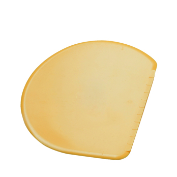 Teigkarte flexibel, halbrund 15,5x12cm gelb